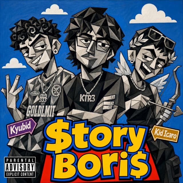 Portada del sencillo $toryBori$ de KTR3, Kyubid y Kid Icaro.