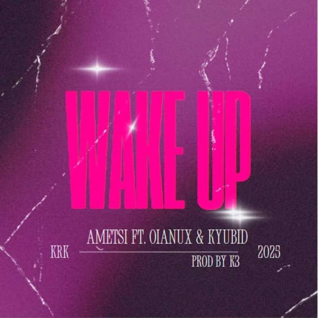 Portada del sencillo WAKE UP de KTR3, AMETSI, OIANUX y Kyubid.